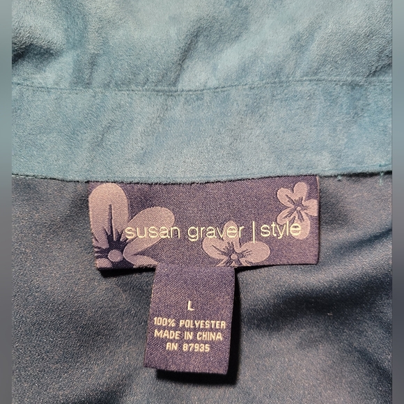 COPY - Susan Graver suede topper - Picture 3 of 4